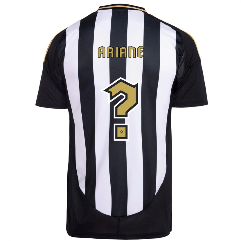 Danxen Niño Camiseta Ariane #0 Blanco Negro 1ª Equipación 2025/26 La Camisa México
