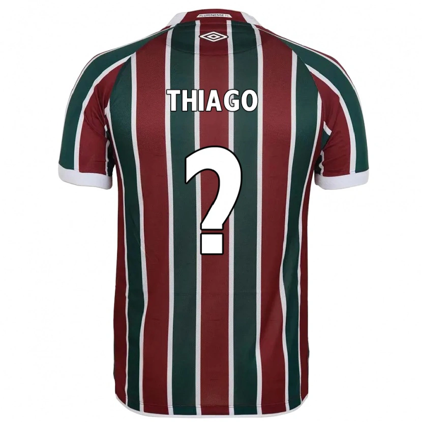 Danxen Niño Camiseta Thiago #0 Blanco Verde Granate 1ª Equipación 2025/26 La Camisa México