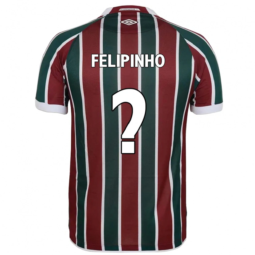 Danxen Niño Camiseta Felipinho #0 Verde Granate Blanco 1ª Equipación 2025/26 La Camisa México