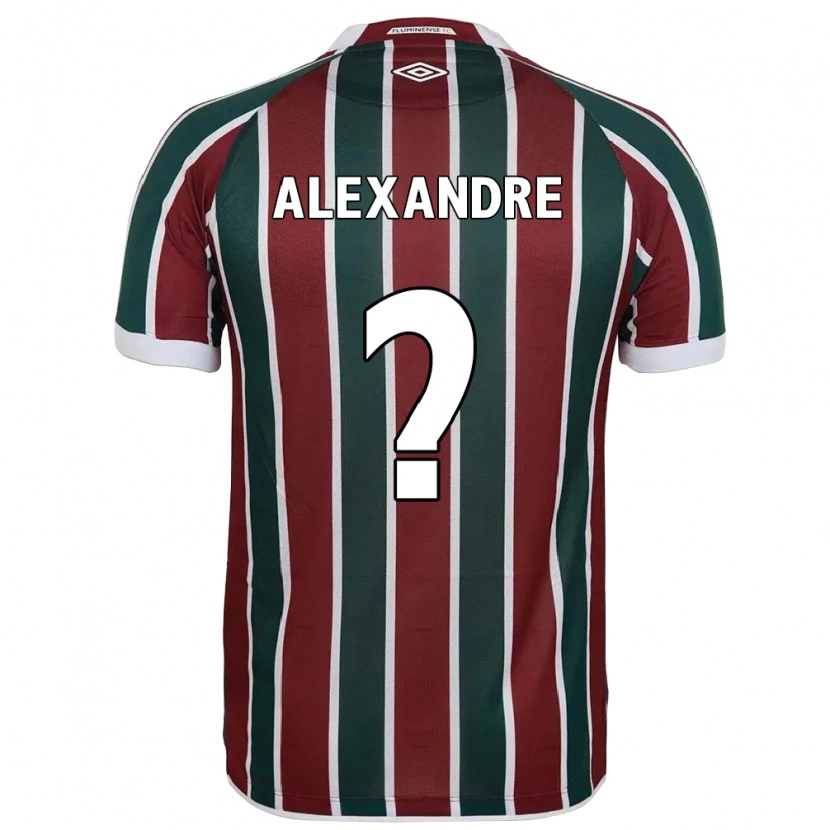 Danxen Niño Camiseta Alexandre #0 Blanco Verde Granate 1ª Equipación 2025/26 La Camisa México