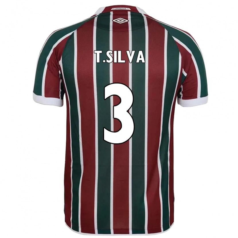 Danxen Niño Camiseta Thiago Silva #3 Blanco Verde Granate 1ª Equipación 2025/26 La Camisa México