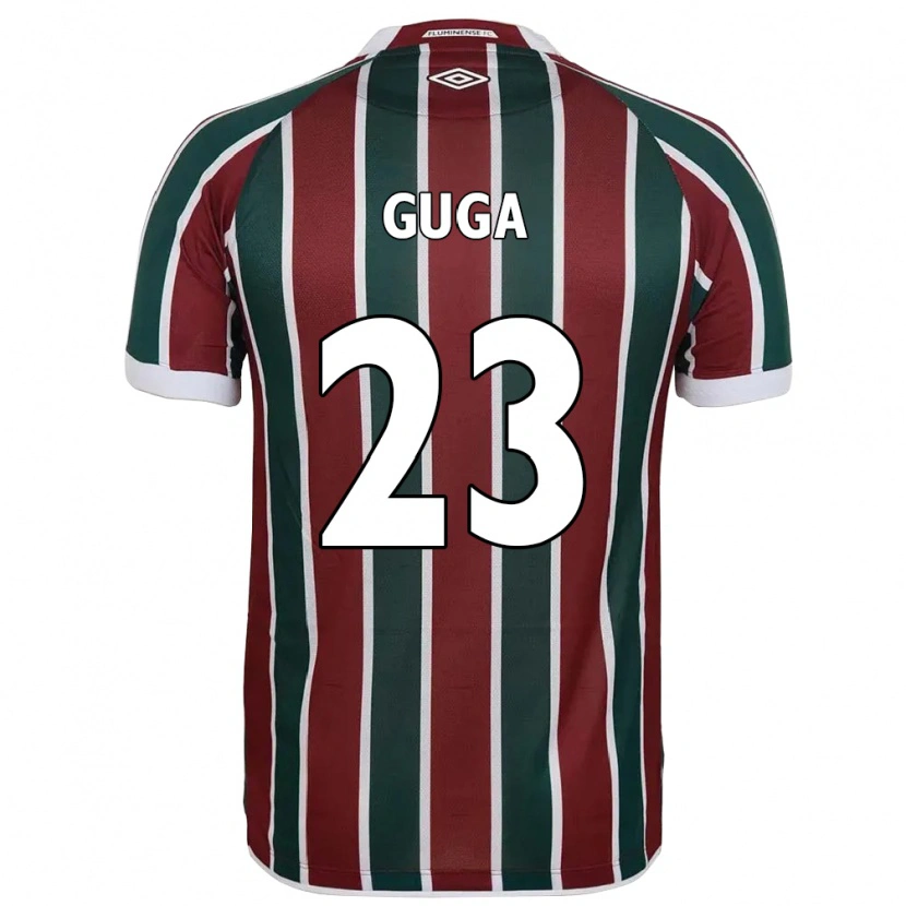 Danxen Niño Camiseta Guga #23 Blanco Verde Granate 1ª Equipación 2025/26 La Camisa México