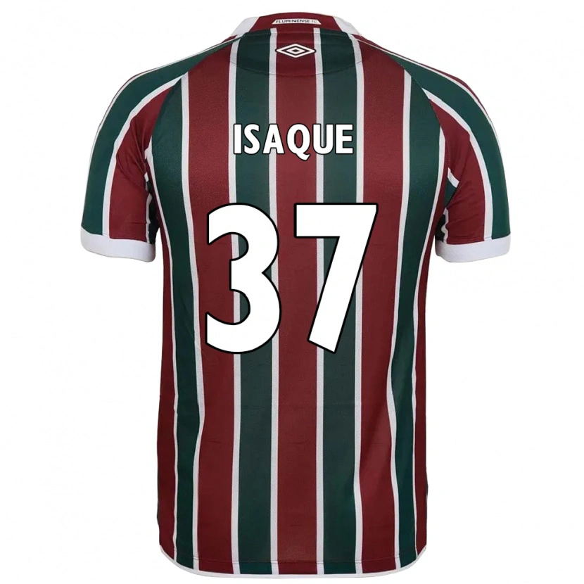 Danxen Niño Camiseta Isaque #37 Blanco Verde Granate 1ª Equipación 2025/26 La Camisa México