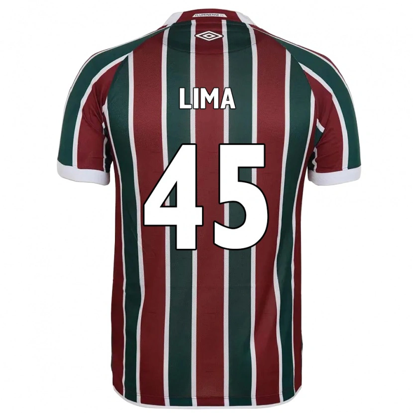 Danxen Niño Camiseta Lima #45 Blanco Verde Granate 1ª Equipación 2025/26 La Camisa México