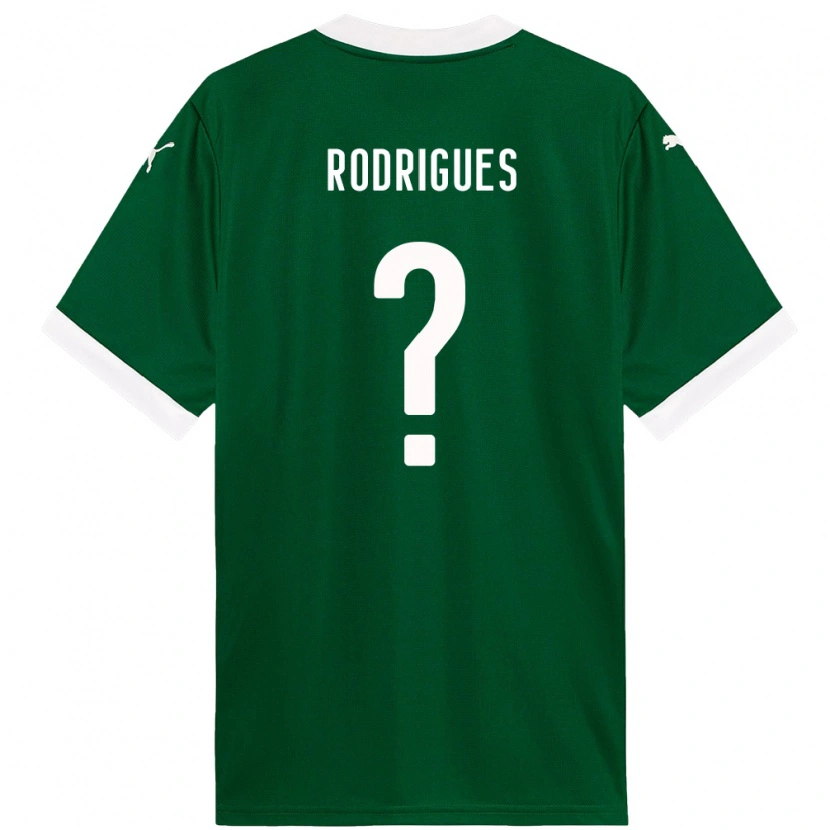 Danxen Niño Camiseta César Rodrigues #0 Verde Blanco 1ª Equipación 2025/26 La Camisa México