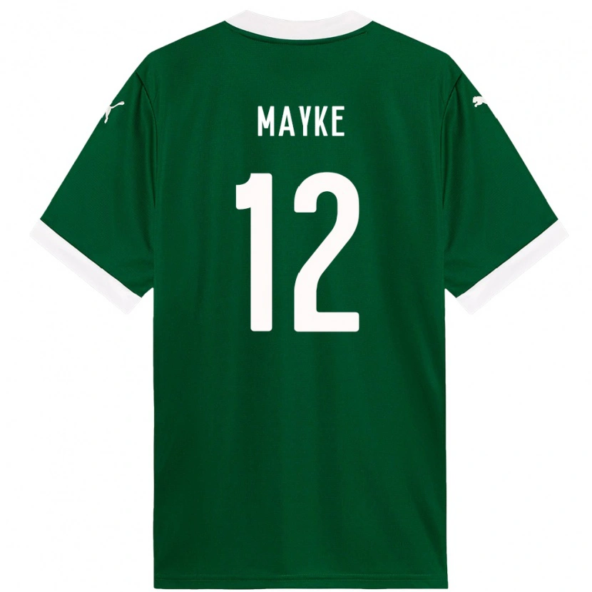 Danxen Niño Camiseta Mayke #12 Blanco Verde 1ª Equipación 2025/26 La Camisa México