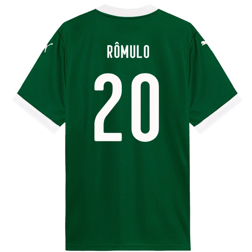 Danxen Niño Camiseta Rômulo #20 Blanco Verde 1ª Equipación 2025/26 La Camisa México