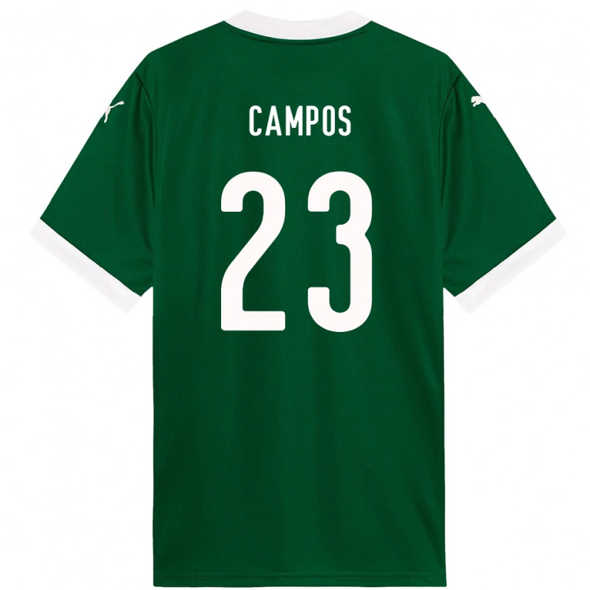 Danxen Niño Camiseta Victor Campos #23 Blanco Verde 1ª Equipación 2025/26 La Camisa México
