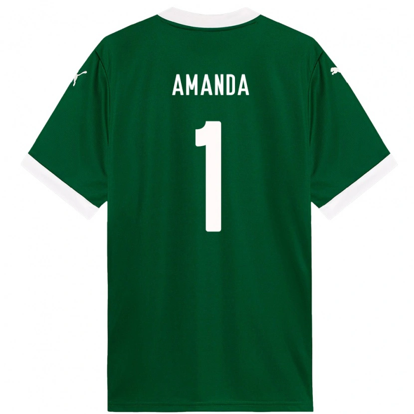 Danxen Niño Camiseta Amanda #1 Blanco Verde 1ª Equipación 2025/26 La Camisa México