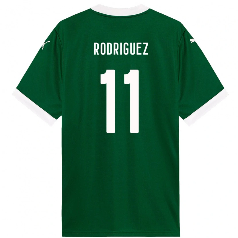 Danxen Niño Camiseta Yamila Rodríguez #11 Blanco Verde 1ª Equipación 2025/26 La Camisa México
