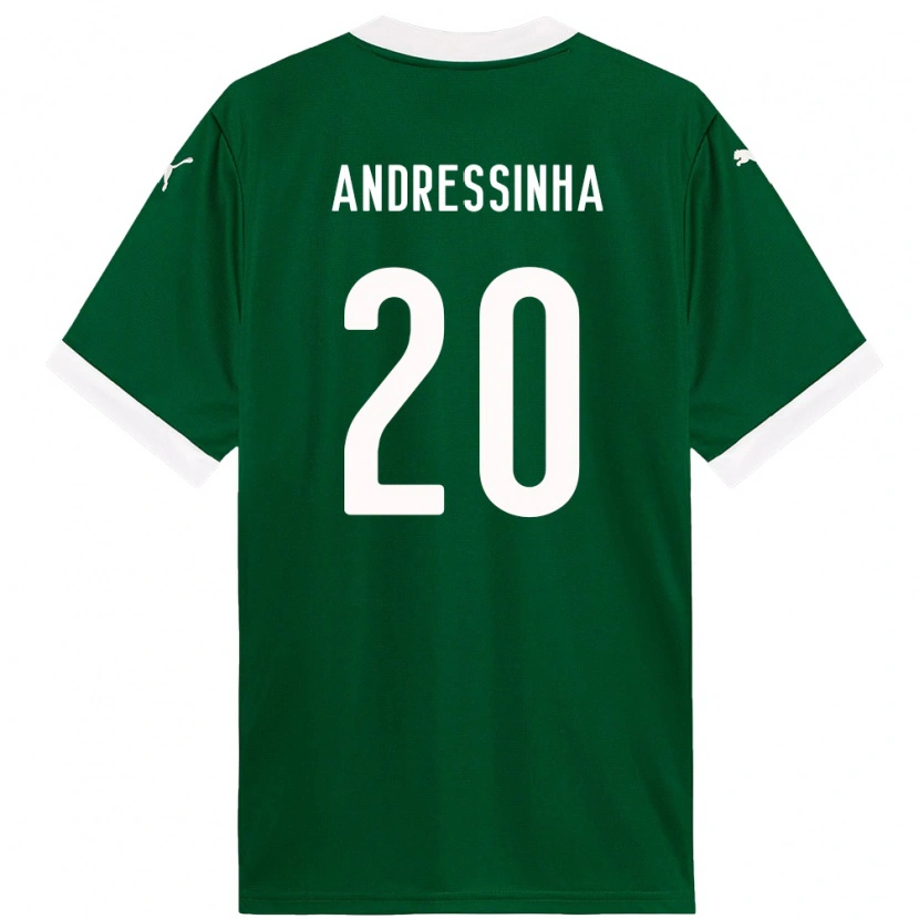 Danxen Niño Camiseta Andressinha #20 Blanco Verde 1ª Equipación 2025/26 La Camisa México