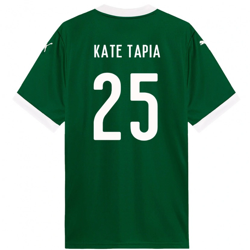 Danxen Niño Camiseta Kate Tapia #25 Blanco Verde 1ª Equipación 2025/26 La Camisa México