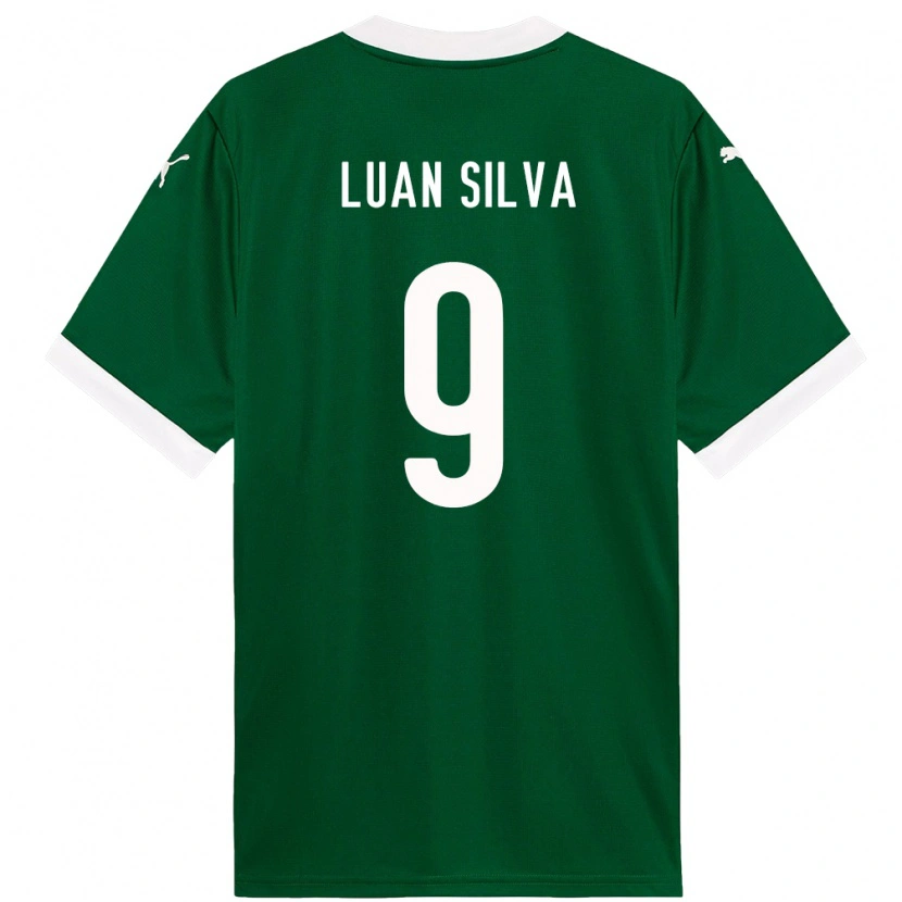 Danxen Niño Camiseta Luan Silva #9 Blanco Verde 1ª Equipación 2025/26 La Camisa México