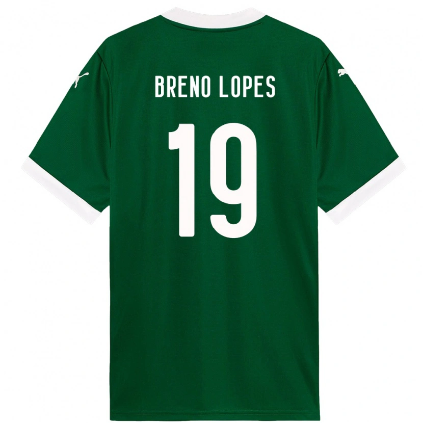 Danxen Niño Camiseta Breno Lopes #19 Blanco Verde 1ª Equipación 2025/26 La Camisa México