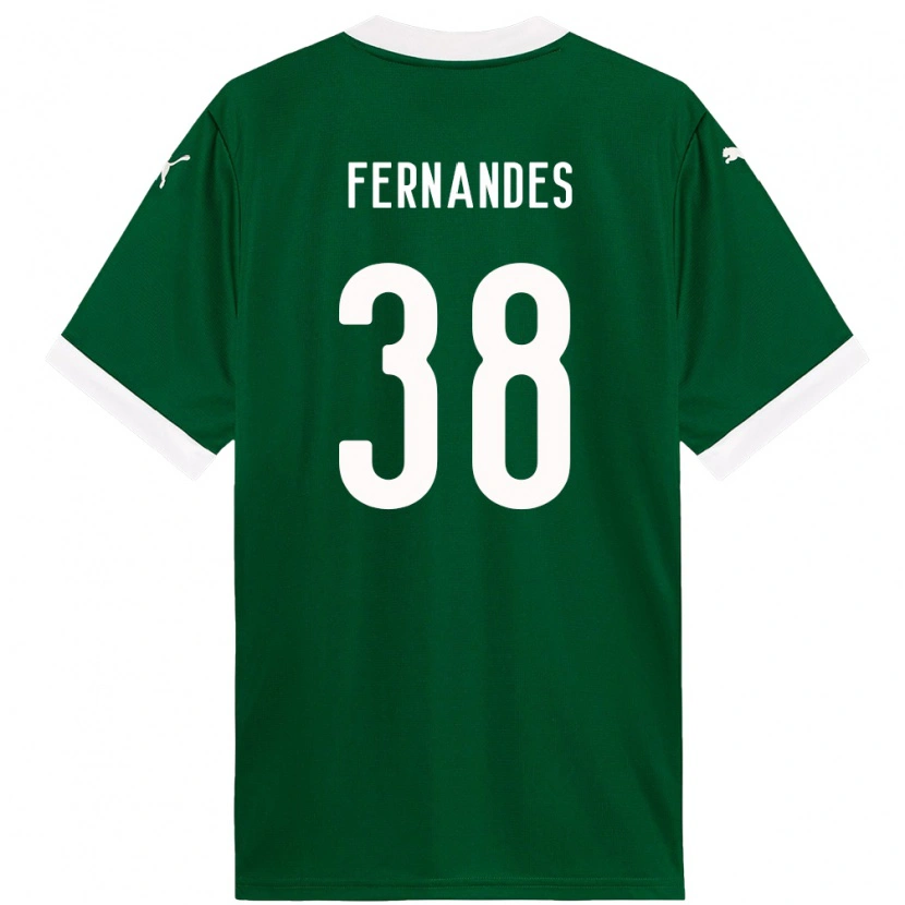 Danxen Niño Camiseta Matheus Fernandes #38 Blanco Verde 1ª Equipación 2025/26 La Camisa México