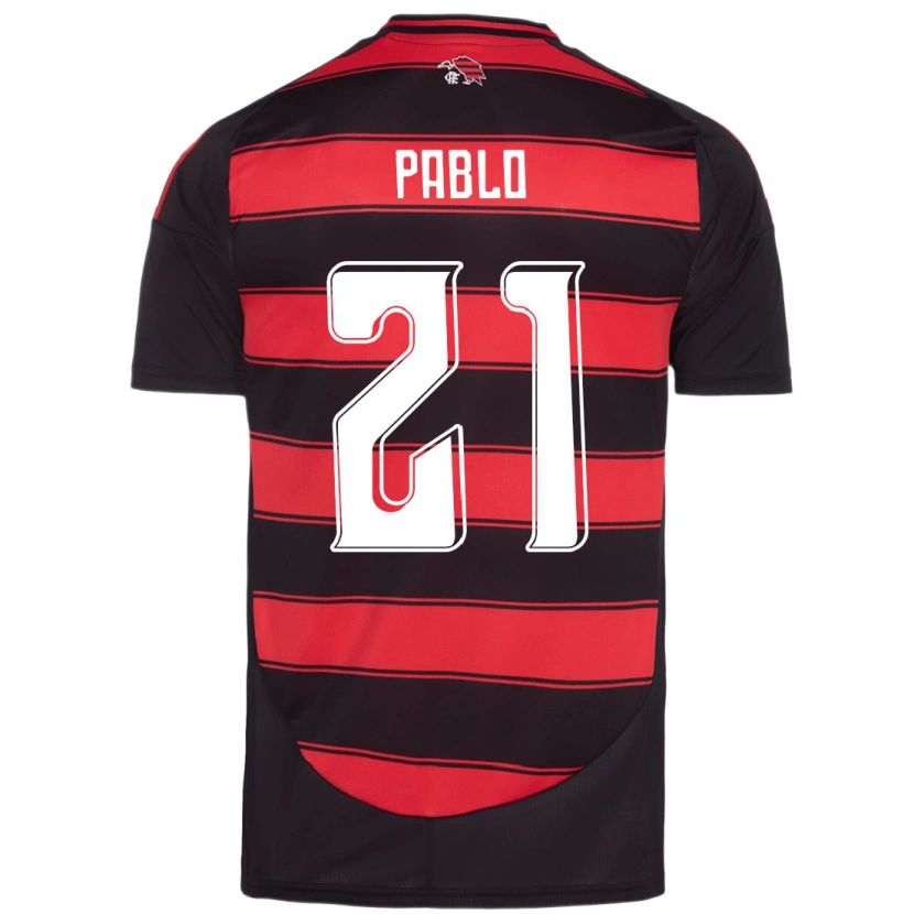 Danxen Niño Camiseta Pablo #21 Blanco Rojo 1ª Equipación 2025/26 La Camisa México