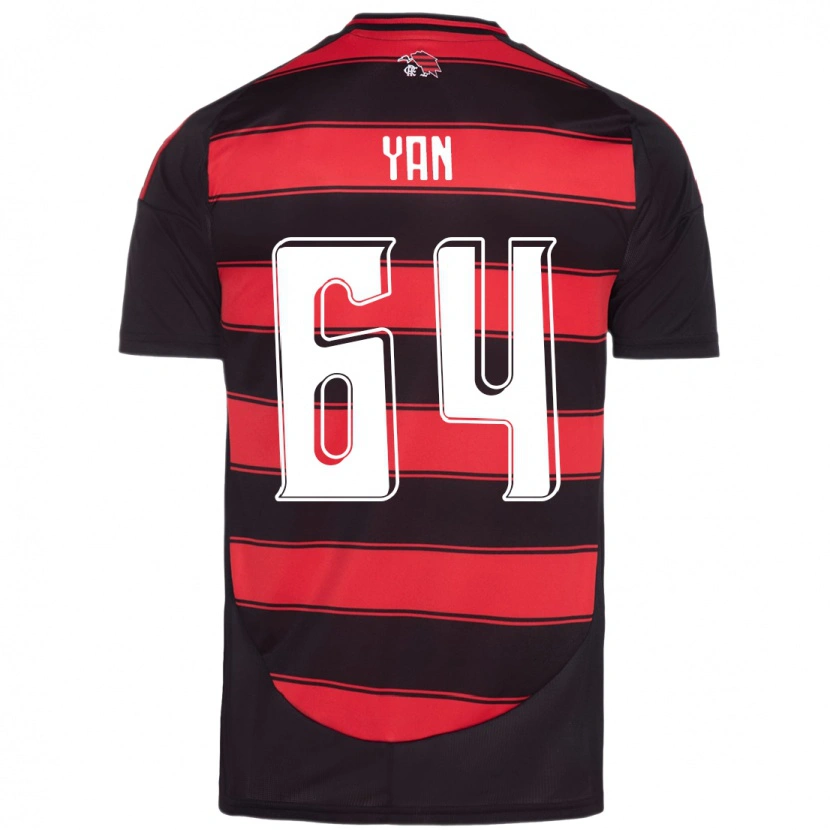 Danxen Niño Camiseta Wallace Yan #64 Blanco Rojo 1ª Equipación 2025/26 La Camisa México