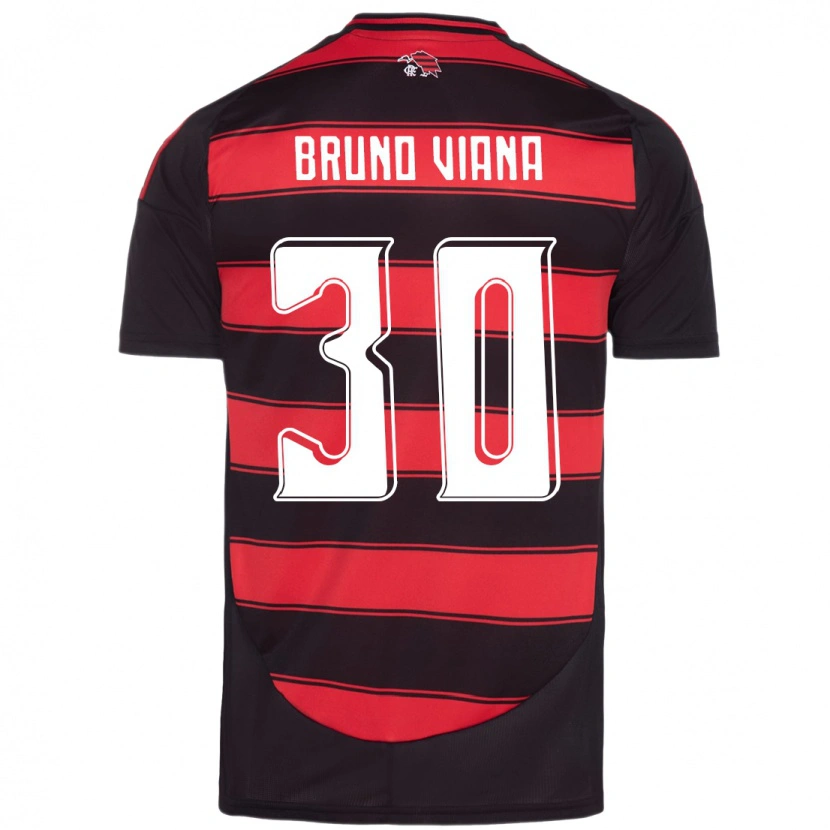 Danxen Niño Camiseta Bruno Viana #30 Blanco Rojo 1ª Equipación 2025/26 La Camisa México