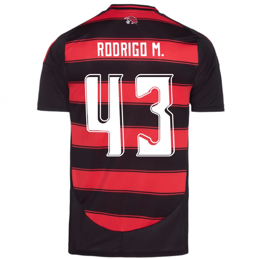 Danxen Niño Camiseta Rodrigo Muniz #43 Blanco Rojo 1ª Equipación 2025/26 La Camisa México