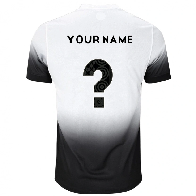 Danxen Niño Camiseta Su Nombre #0 Negro Blanco 1ª Equipación 2025/26 La Camisa México