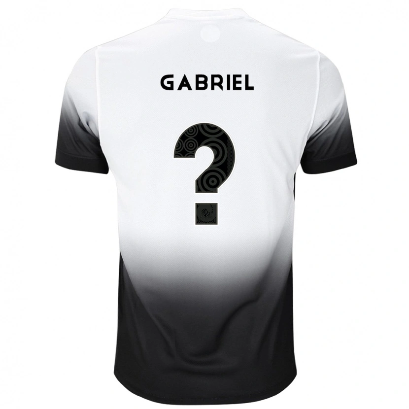 Danxen Niño Camiseta Gabriel #0 Negro Blanco 1ª Equipación 2025/26 La Camisa México