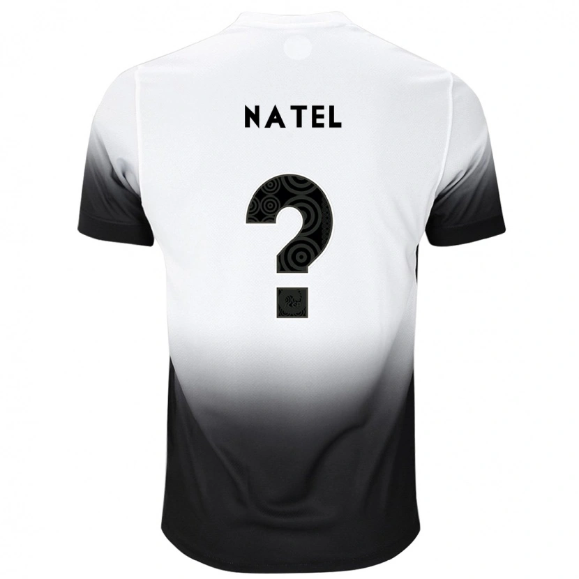 Danxen Niño Camiseta Leo Natel #0 Blanco Negro 1ª Equipación 2025/26 La Camisa México