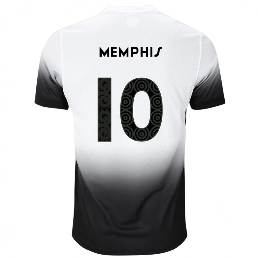 Danxen Niño Camiseta Memphis Depay #10 Negro Blanco 1ª Equipación 2025/26 La Camisa México