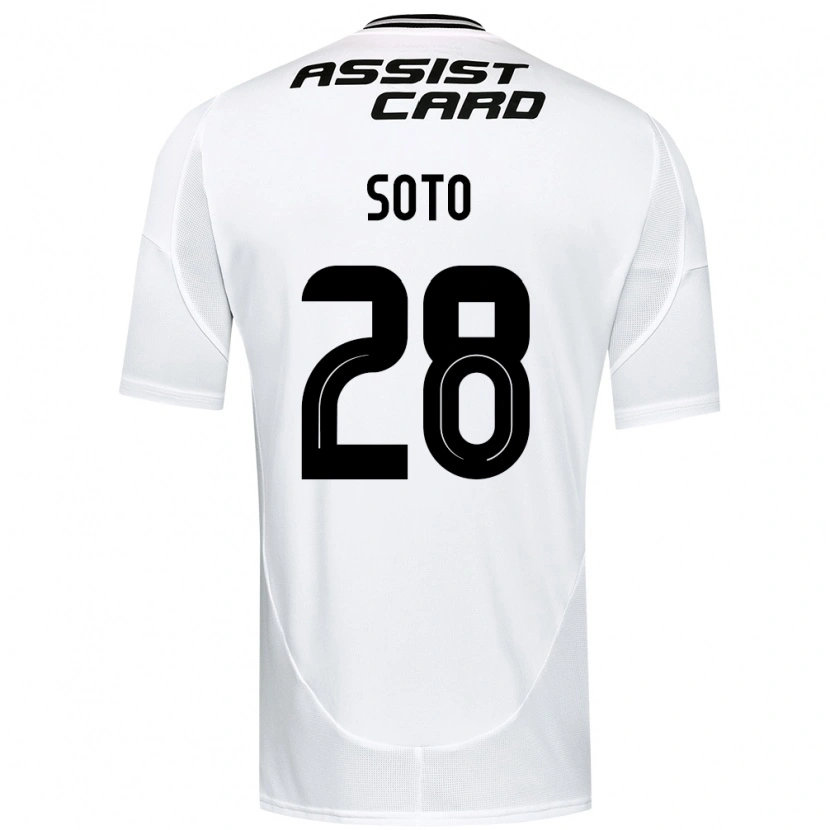 Danxen Niño Camiseta Lucas Soto #28 Negro Blanco Amarillo 1ª Equipación 2025/26 La Camisa México