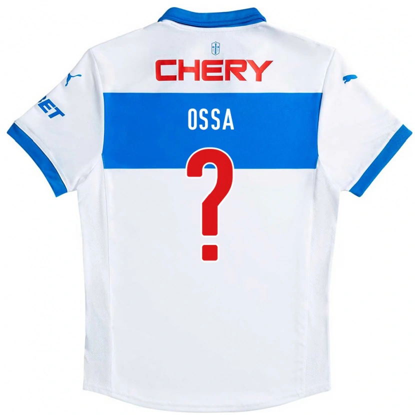 Danxen Niño Camiseta Diego Ossa #0 Azul Real Blanco 1ª Equipación 2025/26 La Camisa México