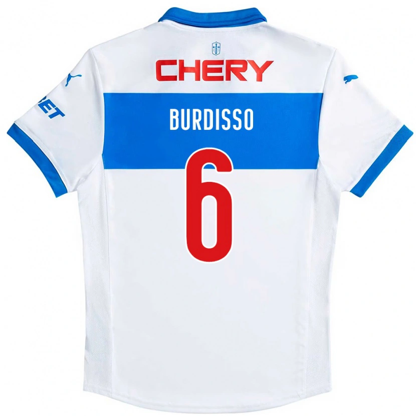 Danxen Niño Camiseta Guillermo Burdisso #6 Azul Real Blanco 1ª Equipación 2025/26 La Camisa México