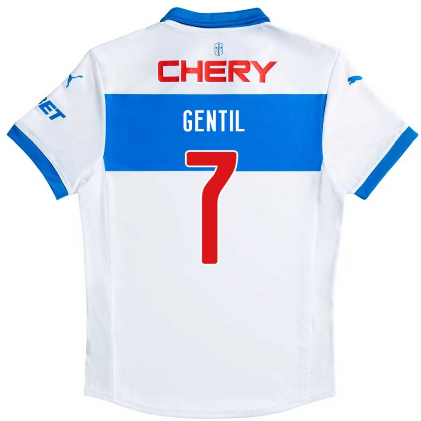 Danxen Niño Camiseta Jader Gentil #7 Azul Real Blanco 1ª Equipación 2025/26 La Camisa México