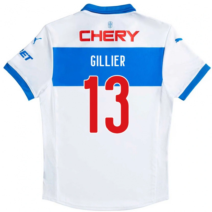 Danxen Niño Camiseta Thomas Gillier #13 Azul Real Blanco 1ª Equipación 2025/26 La Camisa México