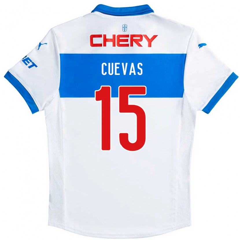Danxen Niño Camiseta Cristian Cuevas #15 Azul Real Blanco 1ª Equipación 2025/26 La Camisa México