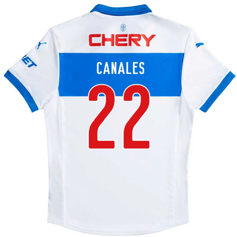 Danxen Niño Camiseta Alfred Canales #22 Azul Real Blanco 1ª Equipación 2025/26 La Camisa México
