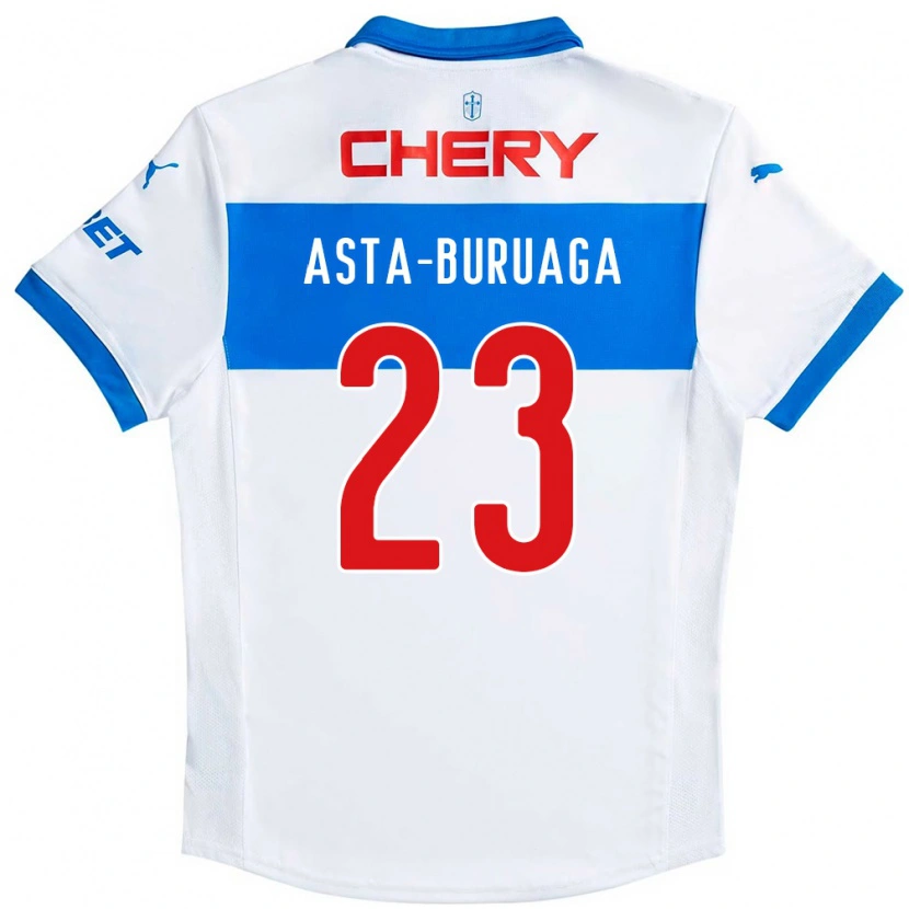 Danxen Niño Camiseta Tomás Asta-Buruaga #23 Azul Real Blanco 1ª Equipación 2025/26 La Camisa México