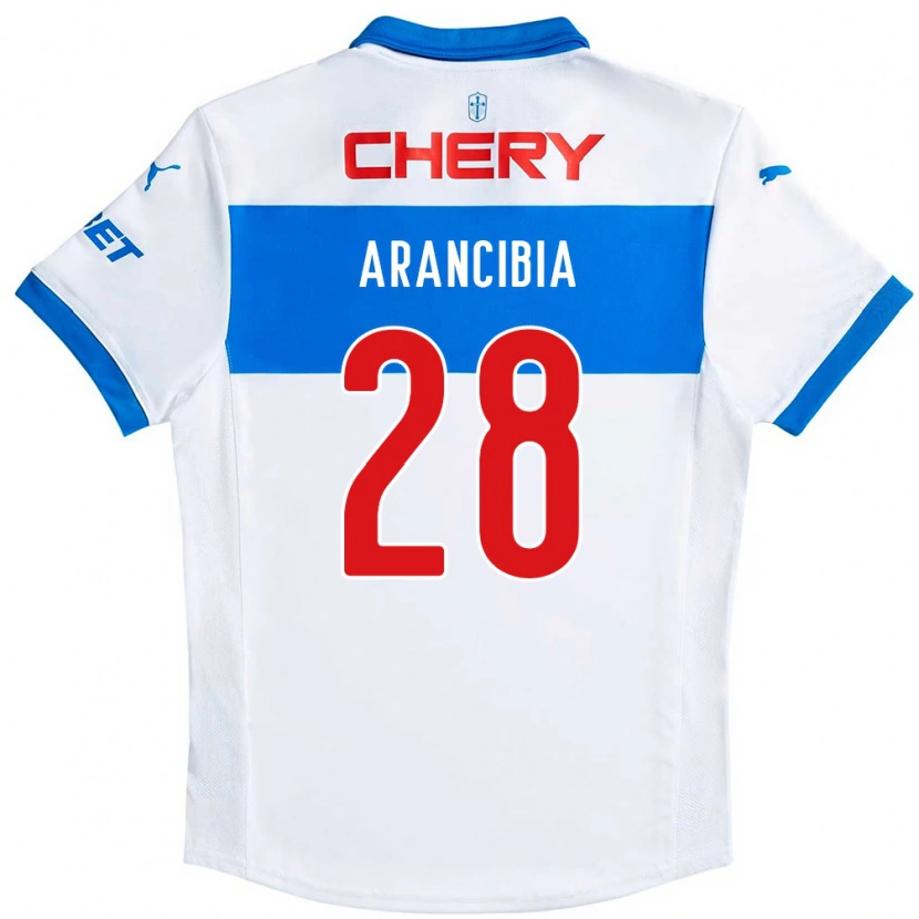 Danxen Niño Camiseta Francisco Arancibia #28 Azul Real Blanco 1ª Equipación 2025/26 La Camisa México