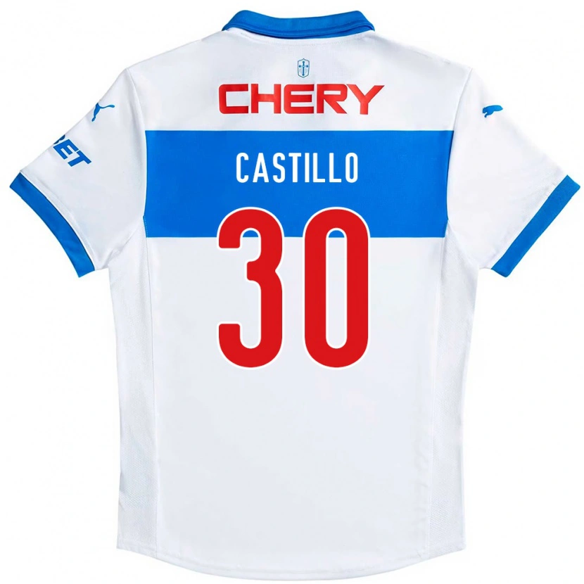 Danxen Niño Camiseta Nicolas Castillo #30 Azul Real Blanco 1ª Equipación 2025/26 La Camisa México