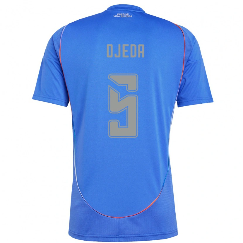 Danxen Niño Camiseta Emmanuel Ojeda #5 Naranja Rojo 1ª Equipación 2025/26 La Camisa México