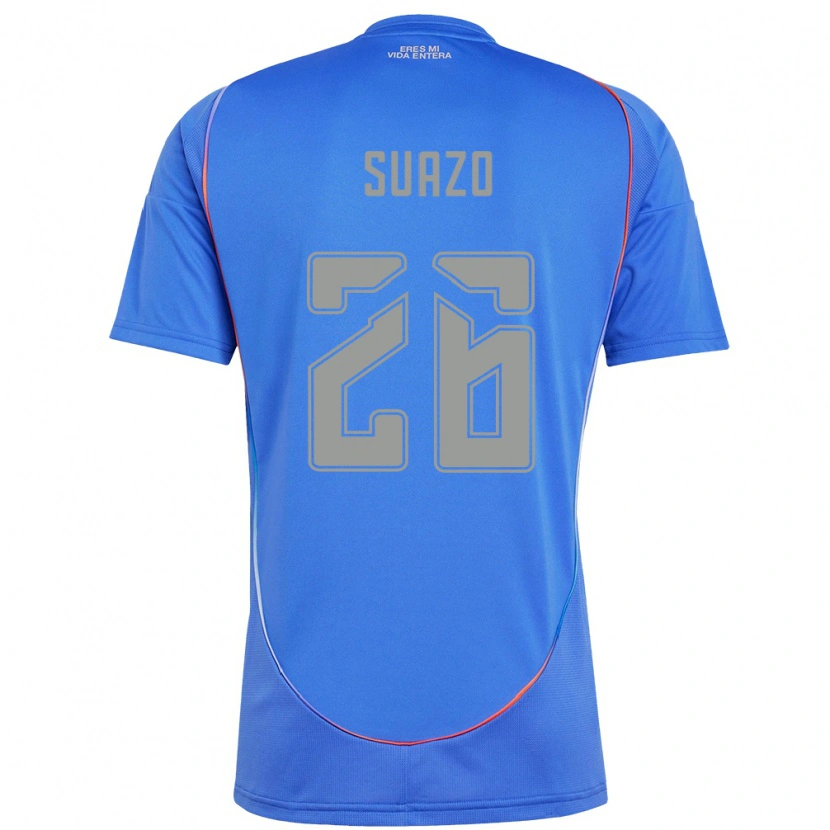 Danxen Niño Camiseta Gretzel Suazo #26 Naranja Rojo 1ª Equipación 2025/26 La Camisa México