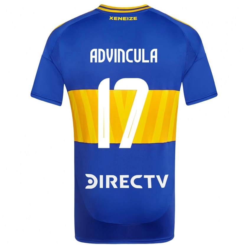 Danxen Niño Camiseta Luis Advíncula #17 Blanco Azul 1ª Equipación 2025/26 La Camisa México