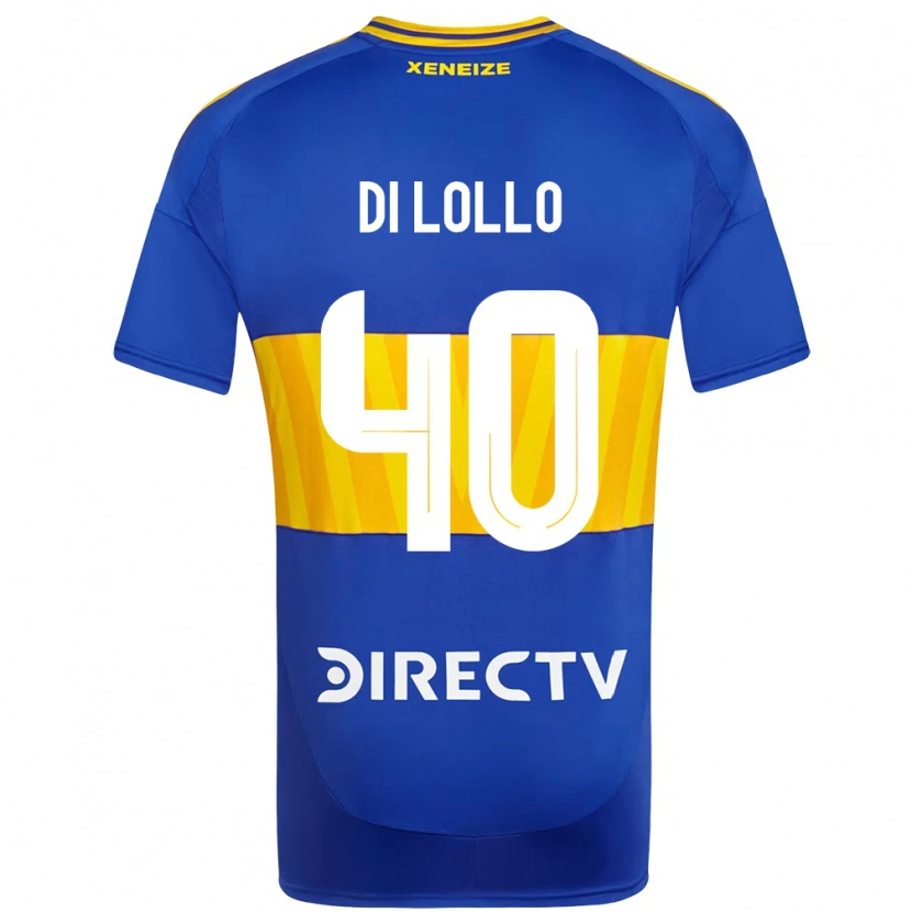 Danxen Niño Camiseta Lautaro Di Lollo #40 Blanco Azul 1ª Equipación 2025/26 La Camisa México
