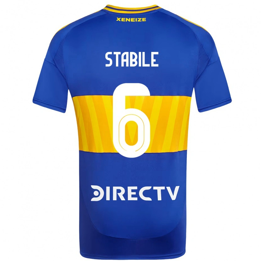 Danxen Niño Camiseta Eliana Stábile #6 Azul Real Amarillo 1ª Equipación 2025/26 La Camisa México