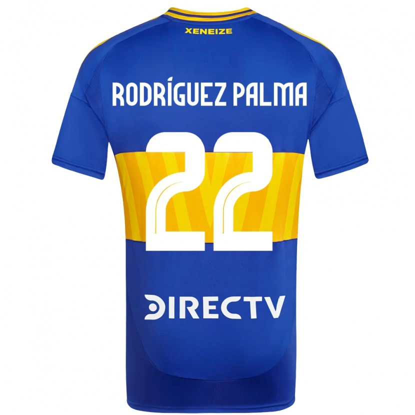 Danxen Niño Camiseta Joaquina Rodríguez Palma #22 Azul Real Amarillo 1ª Equipación 2025/26 La Camisa México