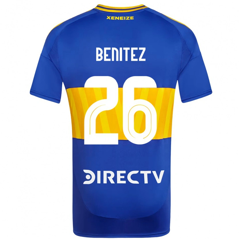 Danxen Niño Camiseta Lorena Benítez #26 Azul Real Amarillo 1ª Equipación 2025/26 La Camisa México