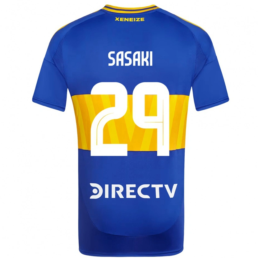 Danxen Niño Camiseta Yuria Sasaki #29 Blanco Azul 1ª Equipación 2025/26 La Camisa México