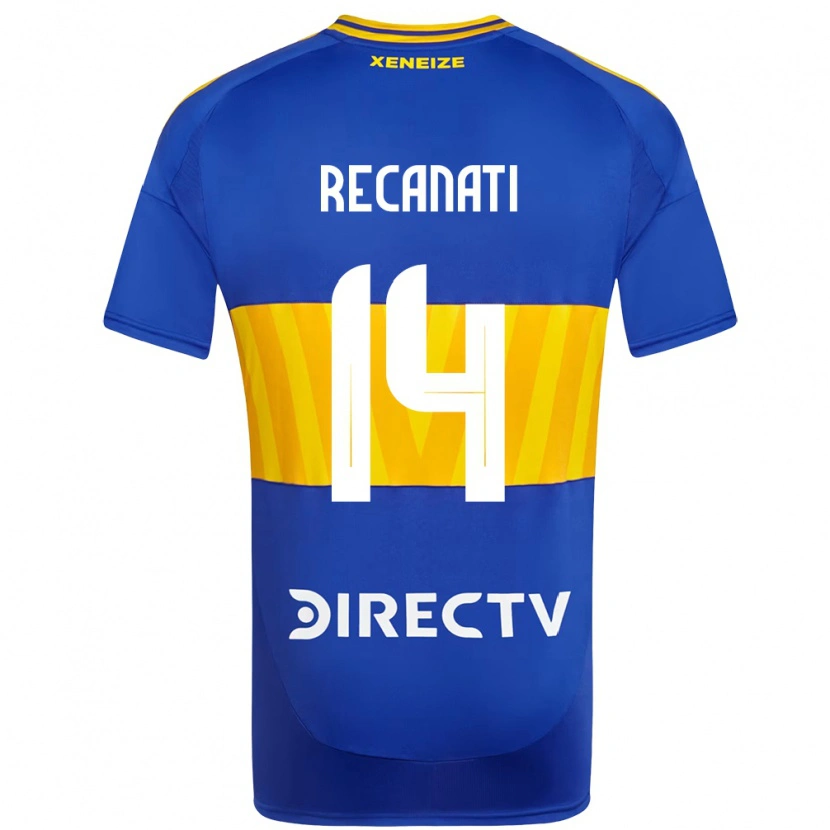 Danxen Niño Camiseta Bianca Recanati #14 Blanco Azul 1ª Equipación 2025/26 La Camisa México