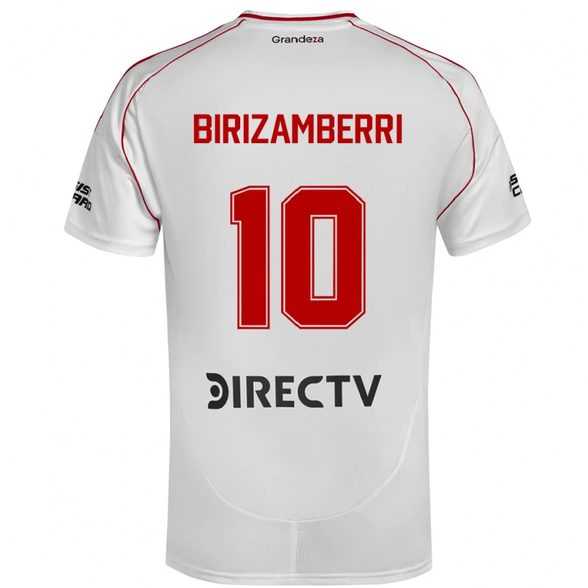 Danxen Niño Camiseta María Carolina Birizamberri Rivero #10 Blanco Rojo 1ª Equipación 2025/26 La Camisa México