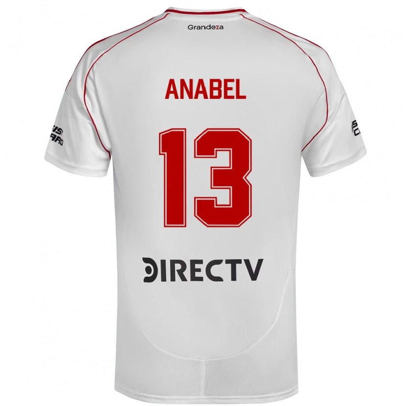 Danxen Niño Camiseta Giuliana Anabel González Ranzuglia #13 Blanco Rojo 1ª Equipación 2025/26 La Camisa México