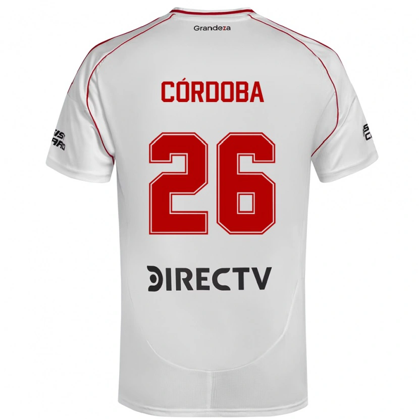 Danxen Niño Camiseta Sol Córdoba #26 Borgoña Magenta 1ª Equipación 2025/26 La Camisa México