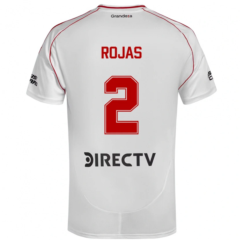 Danxen Niño Camiseta Robert Rojas #2 Blanco Rojo 1ª Equipación 2025/26 La Camisa México